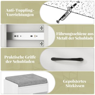 Costway Τουαλέτα Μακιγιάζ με LED Καθρέφτη και Ενσωματωμένο Σταθμό Φ... Costway Τουαλέτα Μακιγιάζ με LED Καθρέφτη και Ενσωματωμένο Σταθμό Φ...