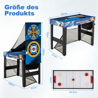 Costway Σετ Πολυτραπεζιού 10-σε-1: Μπιλιάρδο, Χόκεϊ, Πινγκ Πονγκ, Μ... Costway Σετ Πολυτραπεζιού 10-σε-1: Μπιλιάρδο, Χόκεϊ, Πινγκ Πονγκ, Μ...