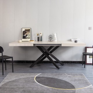 Shally Dogan  Επεκτεινόμενο Τραπέζι Κουζίνας 90 x 140 έως 220 cm Ol...