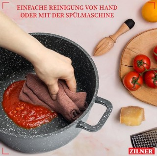 Σετ Μαγειρικά Σκεύη 3 τεμάχια με Γυάλινα Καπάκια - Μαύρο ZILNER ZL-... Σετ Μαγειρικά Σκεύη 3 τεμάχια με Γυάλινα Καπάκια - Μαύρο ZILNER ZL-...