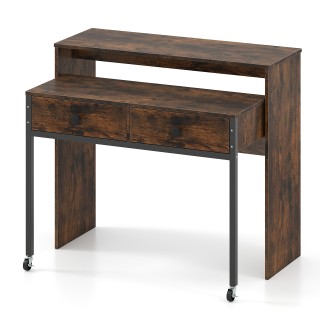 Costway  Συμπαγές Γραφείο Υπολογιστή με Επεκτεινόμενη Επιφάνεια και...