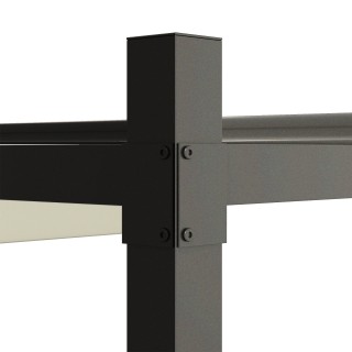 Outsunny Πέργκολα Κιόσκι 3x3 μ με Ανασυρόμενη Οροφή, 8 Βίδες και 8 ...