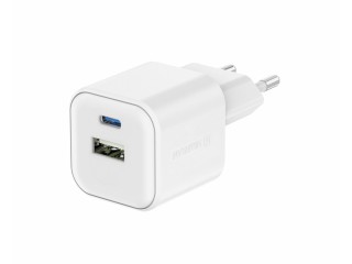 SWISSTEN Γρήγορος Φορτιστής GaN: 1x USB-C 35W PD και 1x USB-A 27W Q... SWISSTEN Γρήγορος Φορτιστής GaN: 1x USB-C 35W PD και 1x USB-A 27W Q...