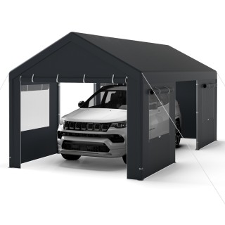 Costway Σκηνή Γκαράζ Αποθήκευσης 280 x 586 x 305 cm, Σκούρο Γκρι, μ... Costway Σκηνή Γκαράζ Αποθήκευσης 280 x 586 x 305 cm, Σκούρο Γκρι, μ...