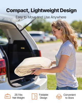 VEVOR Κάλυμμα Αντικατάστασης Τέντας 10×20 ft – Προστασία UV & Αδιάβ...