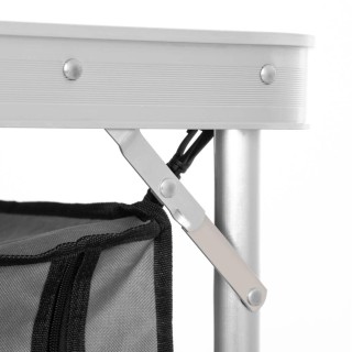 BAKAJI Πτυσσόμενο Μεταλλικό Τραπέζι Κάμπινγκ με 2 Διαμερίσματα 120... BAKAJI Πτυσσόμενο Μεταλλικό Τραπέζι Κάμπινγκ με 2 Διαμερίσματα 120...