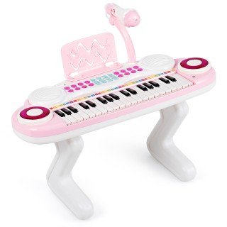 Costway Παιδικό Πιάνο 37 Πλήκτρων με 8 Ρυθμούς, 8 Ήχους Οργάνων & 4...