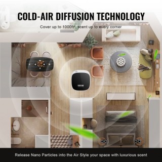 VEVOR Μηχανή Αρωμάτων για Σπίτι 100ML Ψυχρός Αρωματικός Διαχύτης 10... VEVOR Μηχανή Αρωμάτων για Σπίτι 100ML Ψυχρός Αρωματικός Διαχύτης 10...