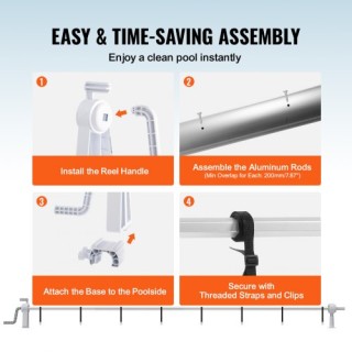 VEVOR Ρολό Κάλυψης Πισίνας, Αλουμινίου 20 ft, Για Πισίνες 3-20 ft ... VEVOR Ρολό Κάλυψης Πισίνας, Αλουμινίου 20 ft, Για Πισίνες 3-20 ft ...