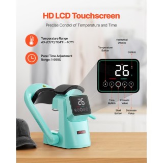 VEVOR Πράσινη Αυτόματη Πρέσα Καπέλων με 2 Ανταλλάξιμες Πλάκες και Ο...