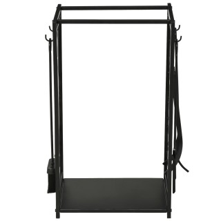 Μεταλλική Θήκη για Ξύλα με Αξεσουάρ 46 x 29 x 70 cm Μαύρη 842-160 H...