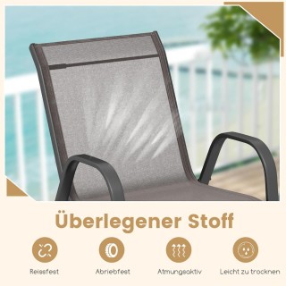 Costway  Σετ Καρεκλών Βεράντας με Εργονομική Πλάτη 56 x 70 x 84 cm ...