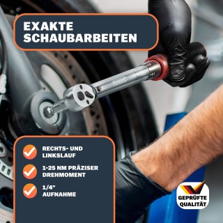 Σετ 18 Εργαλεία Ροπής για Ποδήλατα/Μοτοσικλέτες 1-25 Nm 109715 Monzana Σετ 18 Εργαλεία Ροπής για Ποδήλατα/Μοτοσικλέτες 1-25 Nm 109715 Monzana