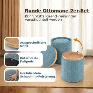 Costway Σετ 2 Στρογγυλά Σκαμπό με Αποθηκευτικό Χώρο & Αναστρέψιμο ... Costway Σετ 2 Στρογγυλά Σκαμπό με Αποθηκευτικό Χώρο & Αναστρέψιμο ...