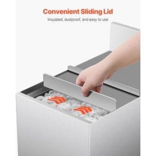 VEVOR Επαγγελματικός Κάδος Πάγου 28L με Συρόμενο Καπάκι και Θήκες Μ... VEVOR Επαγγελματικός Κάδος Πάγου 28L με Συρόμενο Καπάκι και Θήκες Μ...