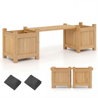 Costway Ξύλινη Κιβωτός 105 x 26,5 x 29,5 εκ με Ενσωματωμένη Πάγκο κ... Costway Ξύλινη Κιβωτός 105 x 26,5 x 29,5 εκ με Ενσωματωμένη Πάγκο κ...