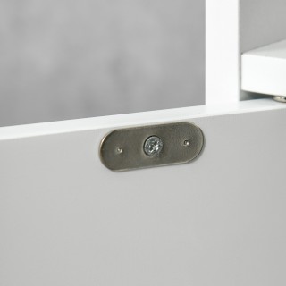 kleankin Στήλη μπάνιου με ράφια και ντουλάπια, Ξύλινο ντουλάπι εξοι...