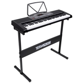 BAKAJI Ηλεκτρονικό Πιάνο 61 Φωτιζόμενων Πλήκτρων με Βάση και Σκαμπό...