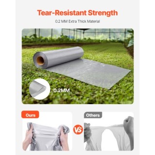 VEVOR Ρολό Πλαστικού 8Mil 6.5 x 164 FT Βαρέως Τύπου Πολυαιθυλένιο Γ... VEVOR Ρολό Πλαστικού 8Mil 6.5 x 164 FT Βαρέως Τύπου Πολυαιθυλένιο Γ...