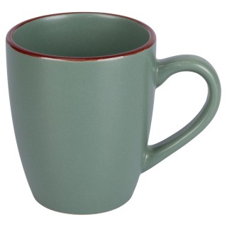 Galileo  Σετ 6 τμχ  Κούπα 360 ml σε πέτρινο σκεύος με καφέ περίγραμ...