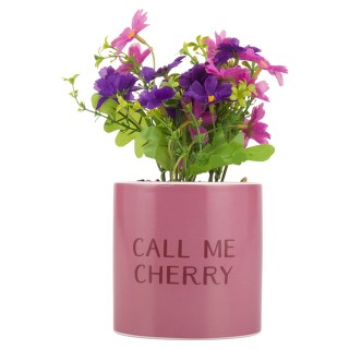 Villa DEste Σετ 4τμχ  Τεχνητό φυτό σε κεραμικό δοχείο Call me Cherr...