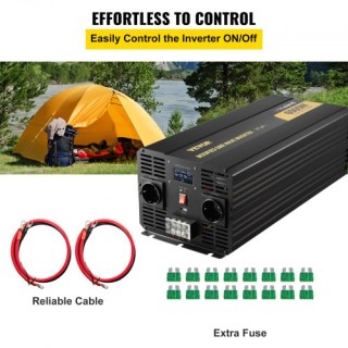 VEVOR Μετατροπέας Ισχύος 6000W 12V σε 230V LCD MCPXZXNBQXZXLKN41V2 VEVOR Μετατροπέας Ισχύος 6000W 12V σε 230V LCD MCPXZXNBQXZXLKN41V2