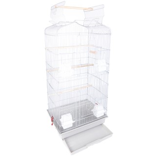 BAKAJI Κλουβί Πουλιών Λευκό για Παπαγάλους Αχώριστους με Ανοιγόμεν... BAKAJI Κλουβί Πουλιών Λευκό για Παπαγάλους Αχώριστους με Ανοιγόμεν...