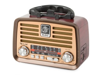 Φορητό Ρετρό Ραδιόφωνο Κουζίνας με FM/AM, Bluetooth, USB & Επαναφορ... Φορητό Ρετρό Ραδιόφωνο Κουζίνας με FM/AM, Bluetooth, USB & Επαναφορ...