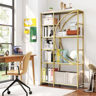 Costway Ραφιέρα Βιβλιοθήκης 100x30x177cm με Μεταλλική Κατασκευή σε ... Costway Ραφιέρα Βιβλιοθήκης 100x30x177cm με Μεταλλική Κατασκευή σε ...