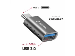 SWISSTEN Προσαρμογέας OTG / USB-C (αρσενικό) / USB-A (θηλυκό) 85952...