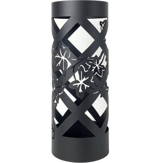 BAKAJI  Μαύρη Ομπρελοθήκη για Είσοδο με Λουλουδάτο Σχέδιο Ομπρελοθή...