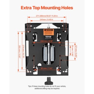 VEVOR Κιτ Ανάρτησης Καθίσματος Χωρίς Οδηγό για Χλοοκοπτικό Τρακτέρ ...