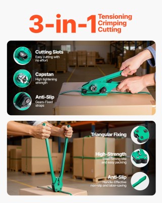 VEVOR Σετ Δεσίματος Καρτελών PET για Αποθήκευση/Αποστολές SLDSDKZGJ...