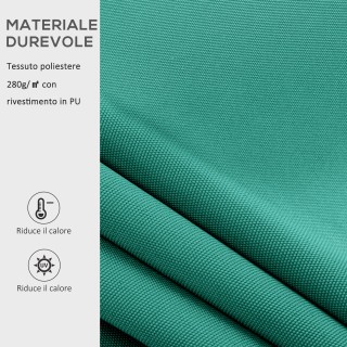 Outsunny Hand Crank Sun Shade Αδιάβροχο κάλυμμα 400x250cm Πράσινο 8... Outsunny Hand Crank Sun Shade Αδιάβροχο κάλυμμα 400x250cm Πράσινο 8...