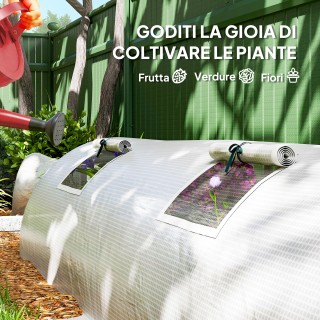 Outsunny Μίνι Θερμοκήπιο Κήπου με 4 Εξελισσόμενες Πόρτες και Επεκτε...