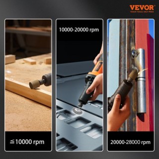 VEVOR Βαρέως Τύπου Ευθύς Τροχός 1/4 30000RPM 6 Ταχύτητες  MJMCYSKDK...