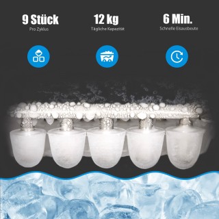 Costway Φορητή και Αποδοτική Παγομηχανή για Κουζίνες και Εκδηλώσει... Costway Φορητή και Αποδοτική Παγομηχανή για Κουζίνες και Εκδηλώσει...