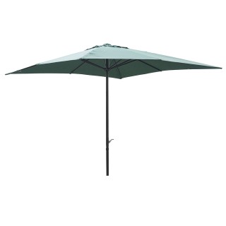 Galileo Πράσινη ομπρέλα κήπου 3x3 μ από ανθρακούχο χάλυβα με 8 ενισ...