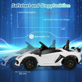 Costway Παιδικό Ηλεκτροκίνητο Αυτοκίνητο Lamborghini με 2,4G Τηλεχε...