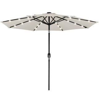 BAKAJI Ομπρελόκηπος 270 cm Φώτα LED Ομπρέλα Μπεζ Αντιανεμικό Εξωτε... BAKAJI Ομπρελόκηπος 270 cm Φώτα LED Ομπρέλα Μπεζ Αντιανεμικό Εξωτε...
