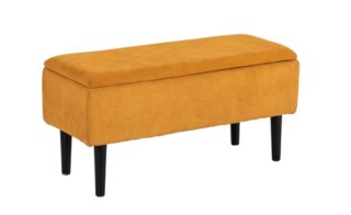 Πάγκος Κρεβατιού με Αποθηκευτικό Χώρο 95 x 38 x 45 cm Πορτοκαλί 838...