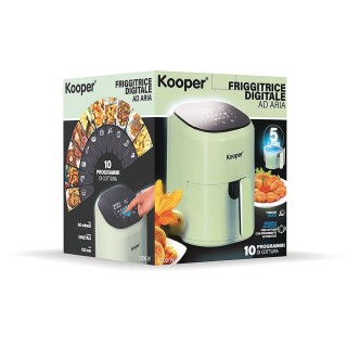 Kooper Φριτέζα αέρος 5 L με οθόνη αφής 1200 W σε πράσινο φασκόμηλο ...