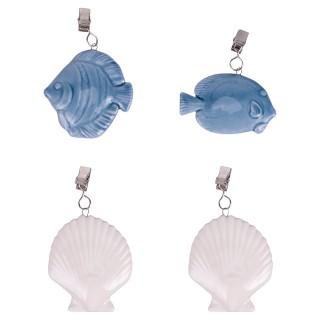 Villa dEste Home Σετ 4 Κεραμικές Βαρίδιες Τραπεζοσκεπασμάτων σε Στυ... Villa dEste Home Σετ 4 Κεραμικές Βαρίδιες Τραπεζοσκεπασμάτων σε Στυ...