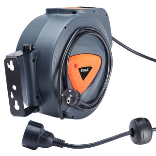 BAKAJI  Ηλεκτρική καρούλι με καλώδιο 10μ προέκταση Schuko στήριξη τ...