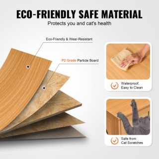 Κρυφή Ξύλινη Λεκάνη Απορριμμάτων VEVOR για 2 Γάτες JSDMMSPWQ472W1G... Κρυφή Ξύλινη Λεκάνη Απορριμμάτων VEVOR για 2 Γάτες JSDMMSPWQ472W1G...