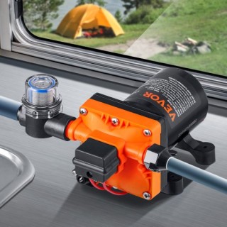 VEVOR Αντλία Διαφράγματος Νερού 13.25 Λίτρων, 55 PSI για RV, Σκάφη ...