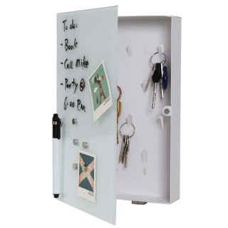 BAKAJI Κουτί Κλειδιών με Μαγνητικό Γυάλινο Πίνακα + Μαγνήτες και Μ... BAKAJI Κουτί Κλειδιών με Μαγνητικό Γυάλινο Πίνακα + Μαγνήτες και Μ...