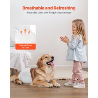 VEVOR Απορροφητικές Πάνες Αρσενικών Σκύλων Μ 144 Τεμαχίων CWNBFDGG1... VEVOR Απορροφητικές Πάνες Αρσενικών Σκύλων Μ 144 Τεμαχίων CWNBFDGG1...