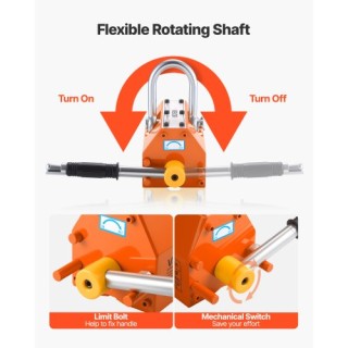 VEVOR Μαγνητικό Ανυψωτικό Καπάκι με Καρότσι, 600 kg, Πτυσσόμενο και... VEVOR Μαγνητικό Ανυψωτικό Καπάκι με Καρότσι, 600 kg, Πτυσσόμενο και...