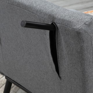 HOMCOM Πολυθρόνα Κρεβάτι με Ρυθμιζόμενη Πλάτη σε 5 Θέσεις, Υφασμάτι... HOMCOM Πολυθρόνα Κρεβάτι με Ρυθμιζόμενη Πλάτη σε 5 Θέσεις, Υφασμάτι...